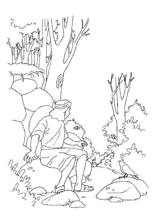 Plansa de colorat cu Biblia Ilustrata 42